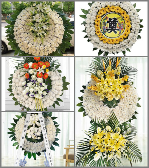 上海奉贤区奉城镇蔡家桥村花圈速递